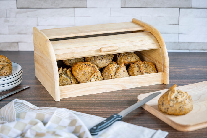 Cosy & Trendy Brooddoos - Broodtrommel - Hout Roldeksel - 40 x 27 x 18 cm