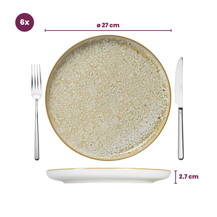 Cosy & Trendy Dinerborden Baltic Luna ø 27 cm - 6 stuks