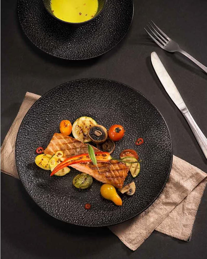Cosy & Trendy Dinerborden Candy Black ø 26.8 cm - 4 Stuks