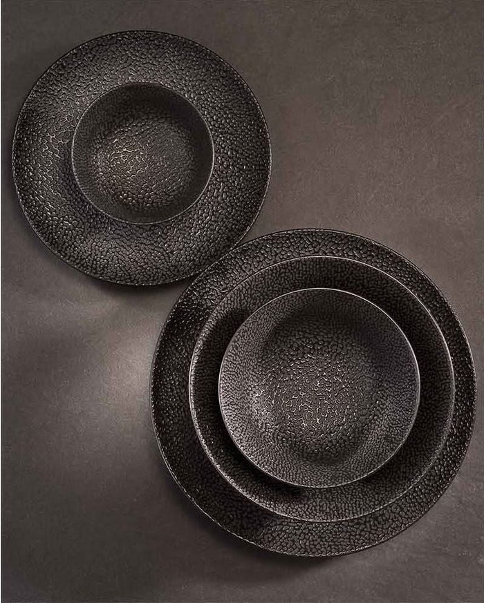Cosy & Trendy Dinerborden Candy Black ø 26.8 cm - 4 Stuks