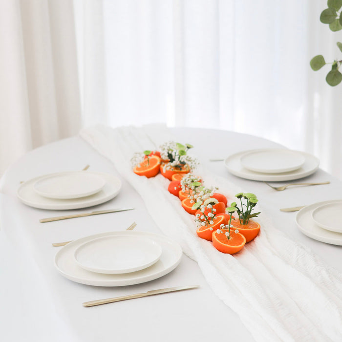 Cosy & Trendy Dinerborden Moon White ø 28 cm - 4 Stuks