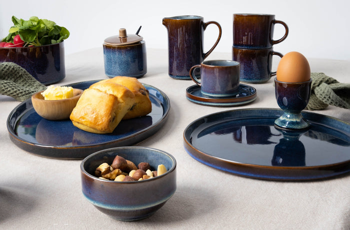 Cosy & Trendy Dinerborden Quintana Blue ø 28 cm - 4 Stuks