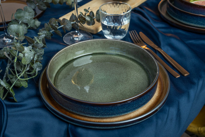 Cosy & Trendy Dinerborden Quintana Green ø 28 cm - 4 Stuks
