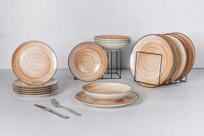 Cosy & Trendy Dinerborden Sintra Terracotta ø 26 cm - 4 Stuks