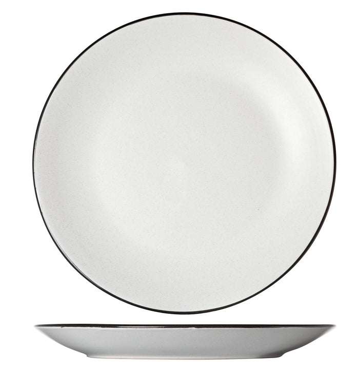 Cosy & Trendy Dinerborden Speckle Wit ø 27 cm - 6 stuks