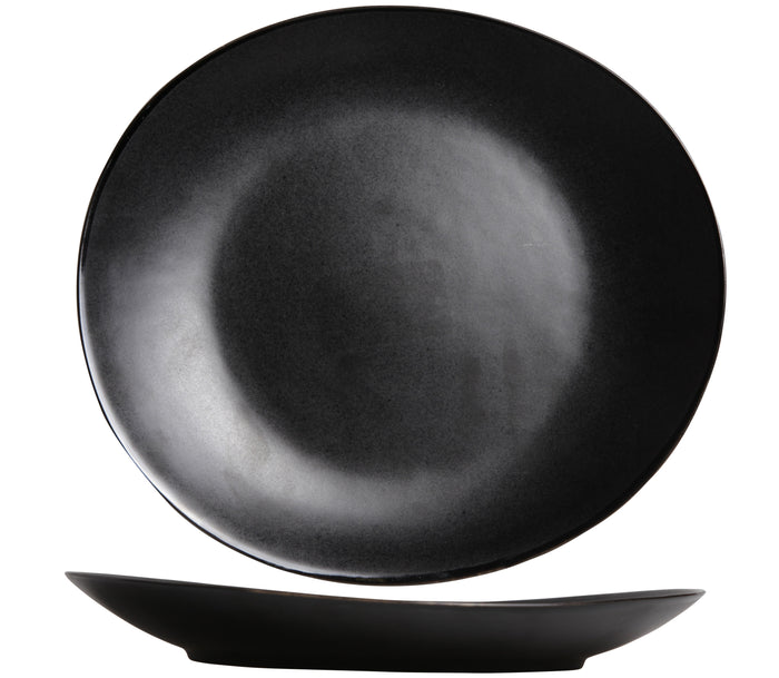 Cosy & Trendy Dinerborden Vongola Black - 28 x 26 cm - 4 Stuks
