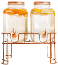Cosy & Trendy Drankdispenser met houder - Koper - 2 x 3 liter