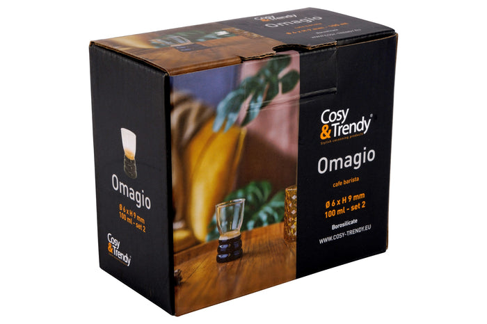 Cosy & Trendy Espresso Glazen Omagio Cafe 100 ml - 2 stuks