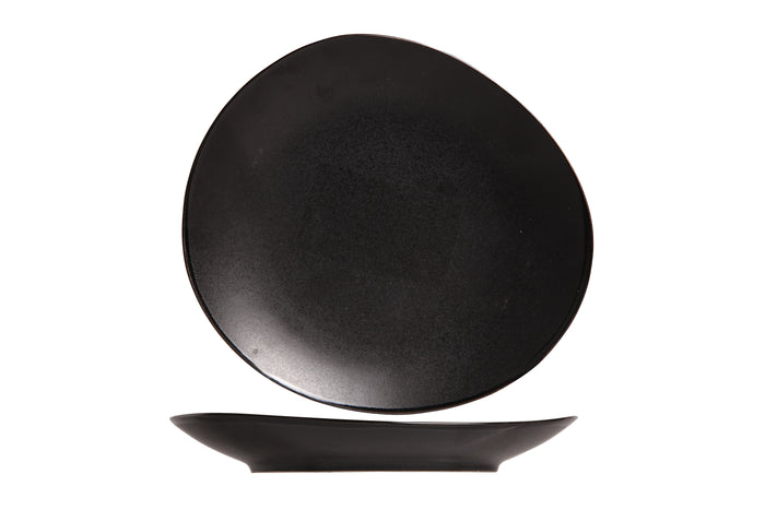 Cosy & Trendy Gebaksbordjes / Kleine Bordjes Vongola Black - 15 x 14 cm - 4 Stuks