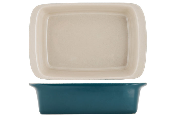 Cosy & Trendy Kleine Ovenschaal / Serveerschaal Aardewerk Fontestic Green Heron - 16 x 10 x 3.5 cm / 350 ml