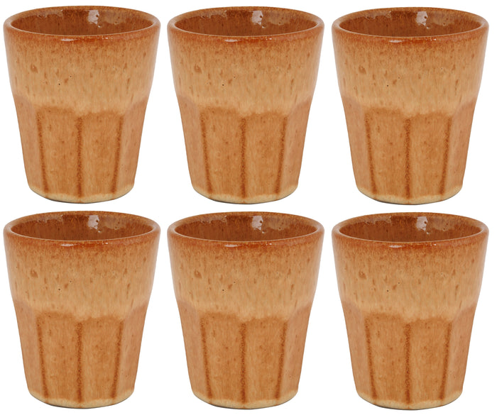 Cosy & Trendy Koffiekopjes / Cappuccino Bekers Bistro Mustard Yellow 290 ml - 6 stuks