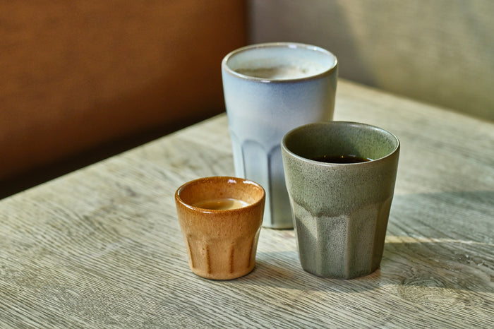 Cosy & Trendy Koffiekopjes / Cappuccino Bekers Bistro Thyme Green 290 ml - 6 stuks