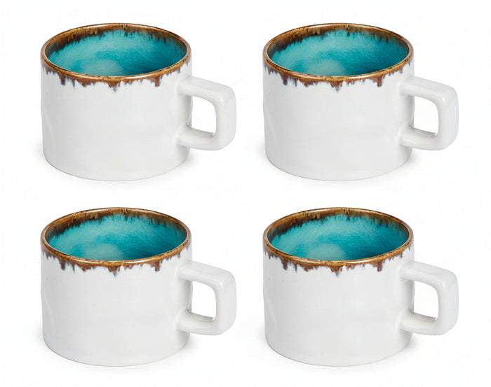 Cosy & Trendy Koffiekopjes Laguna Azzurro 230 ml - 4 Stuks