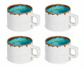Cosy & Trendy Koffiekopjes Laguna Azzurro 230 ml - 4 Stuks