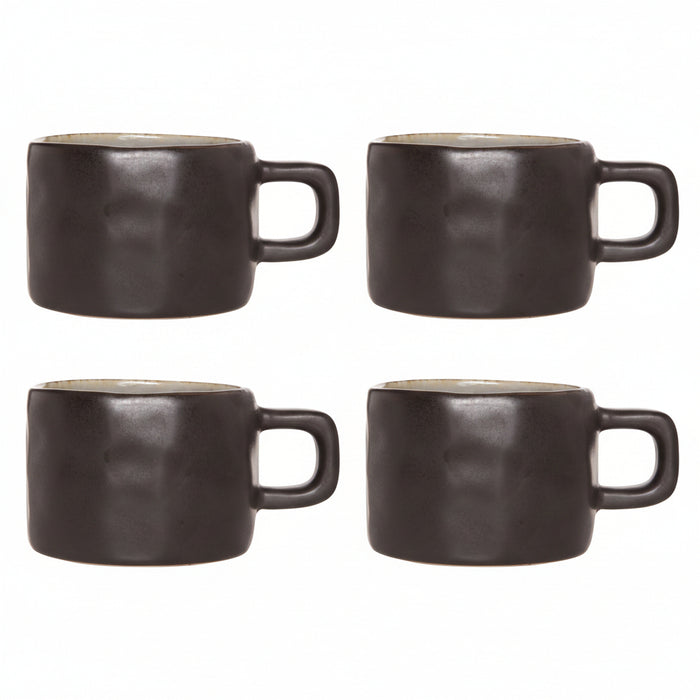 Cosy & Trendy Koffiekopjes Laguna Blue Grey 230 ml - 4 Stuks