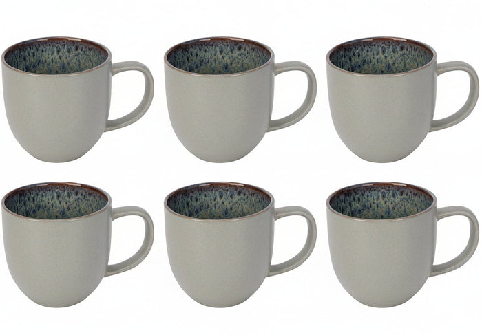 Cosy & Trendy Koffiemokken Onna Sand-Green 340 ml - 6 Stuks