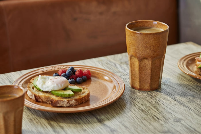 Cosy & Trendy Latte Macchiato Bekers Bistro Mustard Yellow 450 ml - 6 stuks