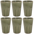 Cosy & Trendy Latte Macchiato Bekers Bistro Thyme Green 450 ml - 6 stuks