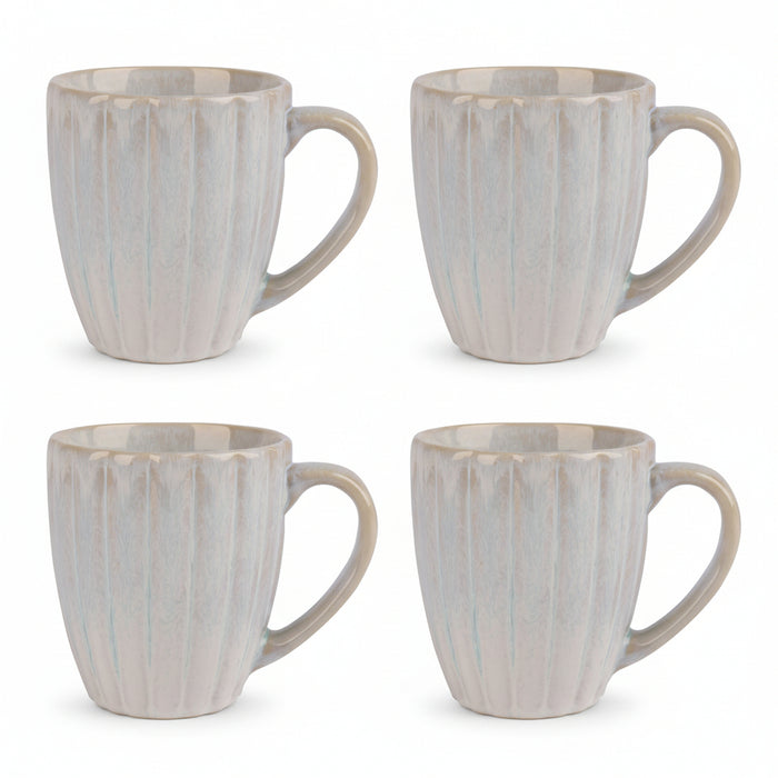 Cosy & Trendy Mokken Astera Pure Wit - ø 9 cm / 350 ml - 4 Stuks
