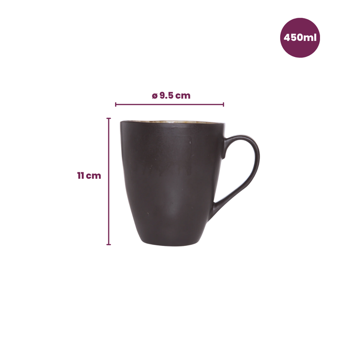 Cosy & Trendy Mokken / Bekers - Laguna Blue Grey - 450 ml - 4 Stuks