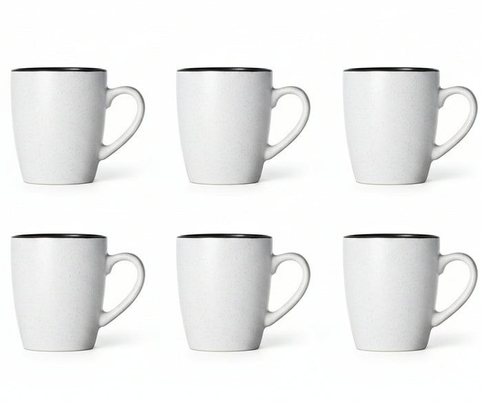 Cosy & Trendy Mokken Speckle Wit 350 ml - 6 stuks