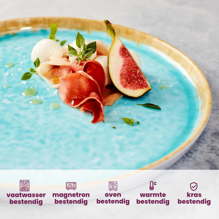 Cosy & Trendy Pizzaborden / Onderborden - Laguna Azzurro ø 31 cm - 4 Stuks