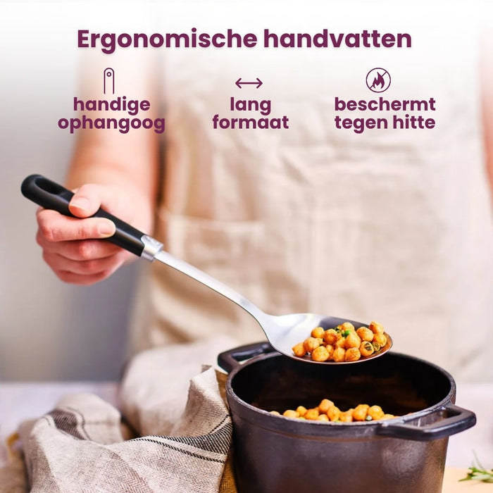 Cosy & Trendy Schuimspaan - Delish - RVS Zwart