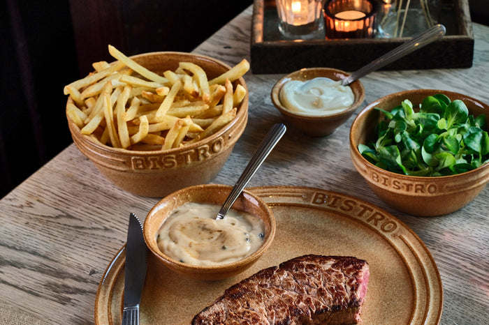 Cosy & Trendy Serviesset Bistro Mustard Yellow 18-delig / 6 personen - 6 dinerborden, 6 ontbijtborden & 6 kommen