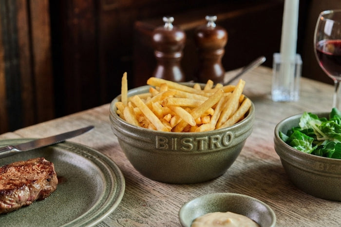 Cosy & Trendy Serviesset Bistro Thyme Green 18-delig / 6 personen - 6 dinerborden, 6 ontbijtborden & 6 kommen
