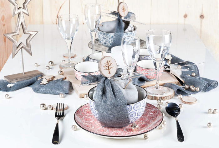 Cosy & Trendy Serviesset Delirio 18-delig / 6 personen - 6 dinerborden, 6 ontbijtborden en 6 kommen