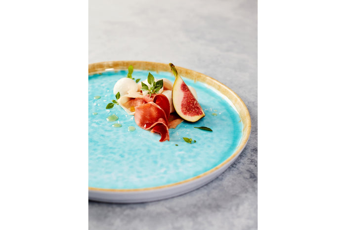 Cosy & Trendy Serviesset Laguna Azzurro 24-delig / 6 personen - 6 dinerborden, 6 bekers, 6 ontbijtborden en 6 schaaltjes