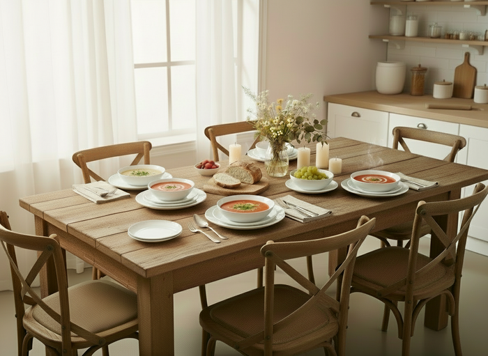 Cosy & Trendy Serviesset Toulouse 18-delig / 6 personen - 6 dinerborden, 6 ontbijtborden & 6 diepe borden