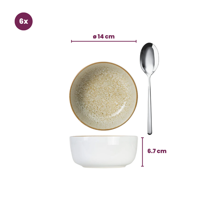 Cosy & Trendy Soepkommen / Kommen Baltic Luna ø 14 cm - 6 stuks