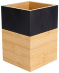 Cosy & Trendy Spatelpot Black & Wood - 10 x 10 x 14.5 cm