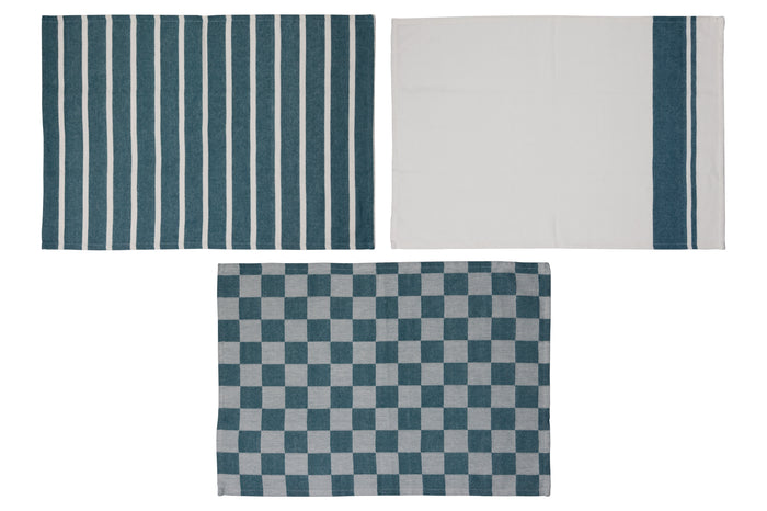 Cosy & Trendy Theedoeken Stoff Green Heron 50 x 70 cm - 3 Stuks