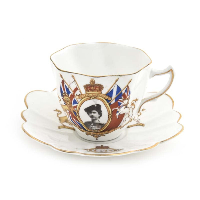 Cup Saucer Queen Elizabeth II