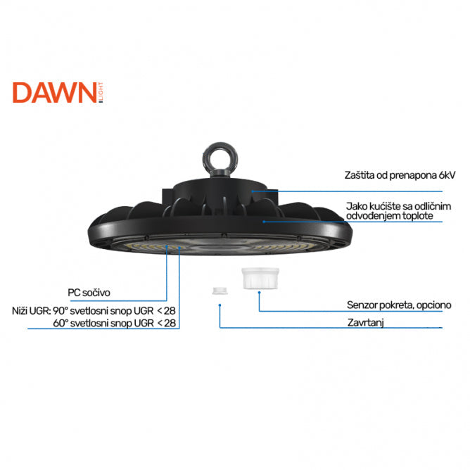 DAWN led reflektor  HBS-100W