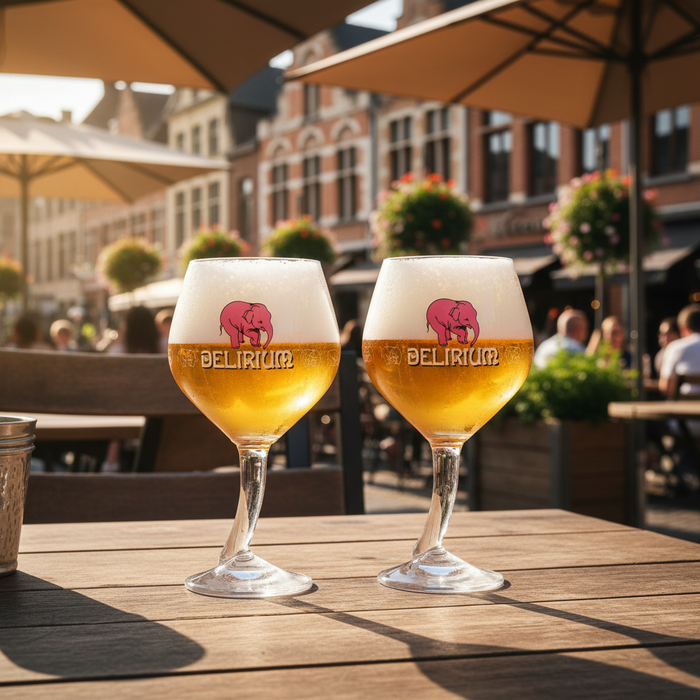 Delirium Bierglazen op Voet 330 ml - 4 Stuks