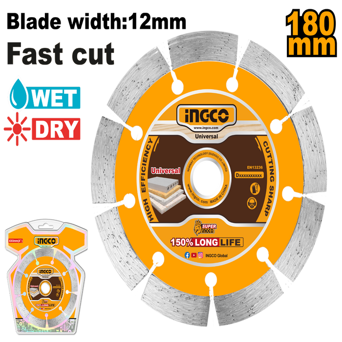 Dijamantski disk za suvo i mokro sečenje DMD0118013 INGCO