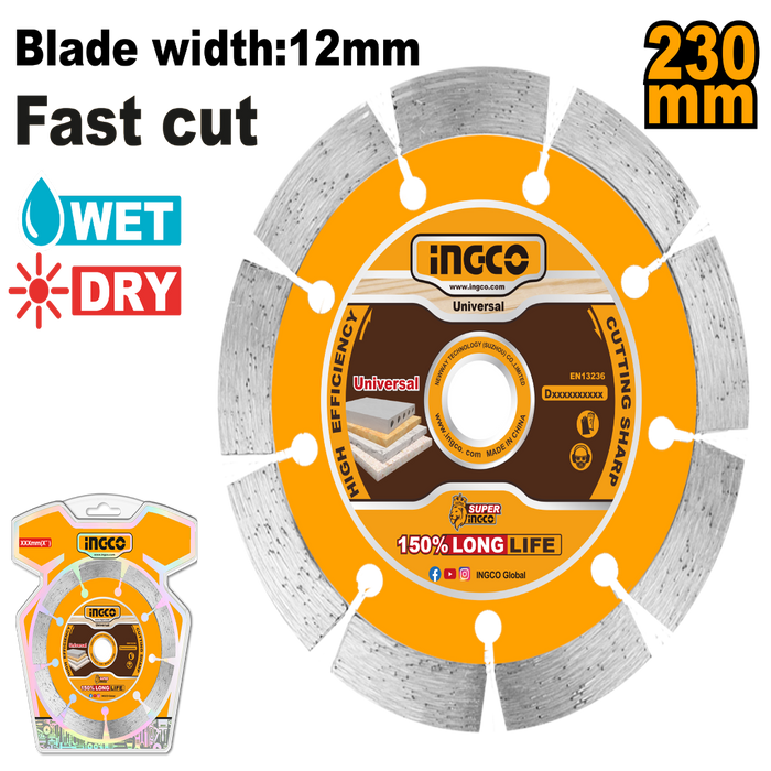 Dijamantski disk za suvo i mokro sečenje DMD0123013 INGCO