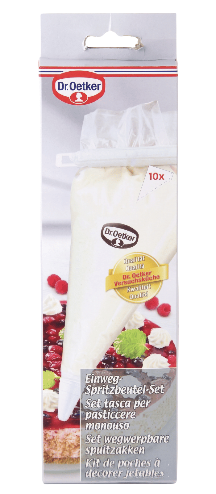 Dr. Oetker Spuitzak wegwerp - 10 stuks - met 4 spuitmondjes