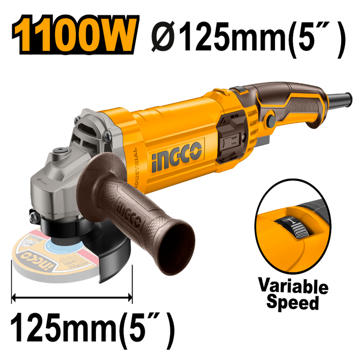 Električna ugaona brusilica AG1100385E 125mm SUPER Ingco