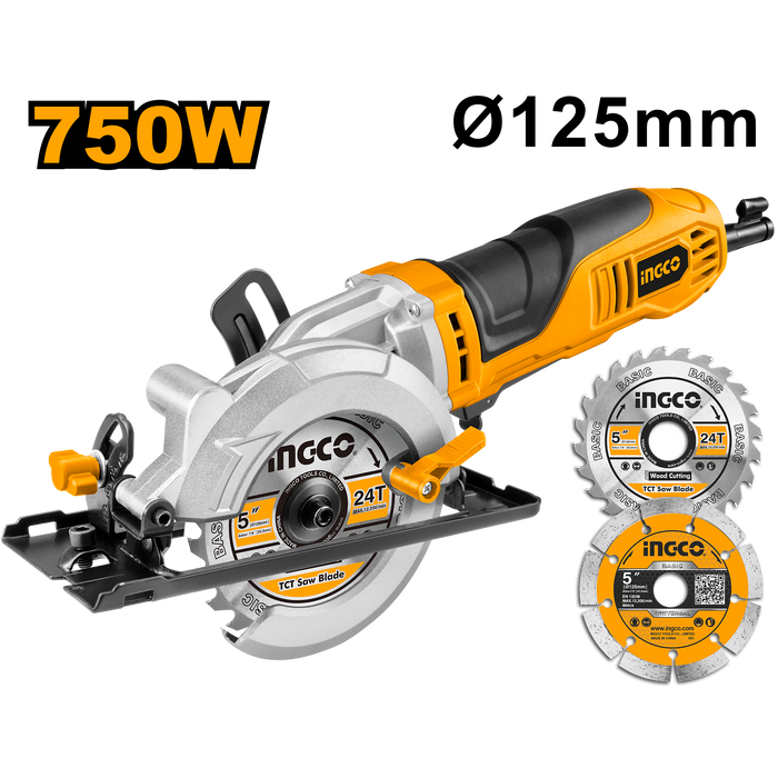 Električni mini cirkular 750W INGCO MFS1251