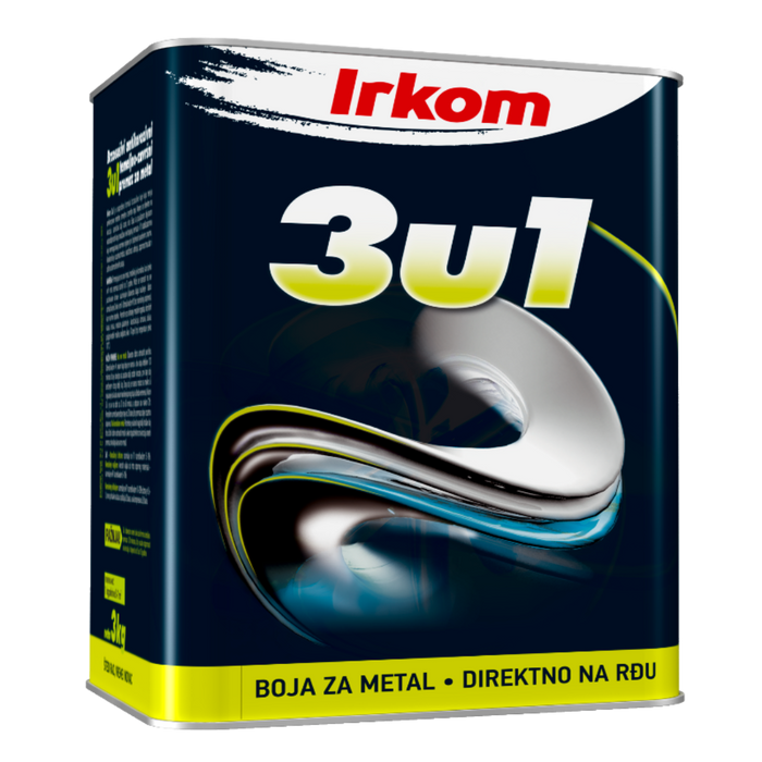 Emajl 3U1 ANTRACIT MAT RAL7016 3KG Irkom