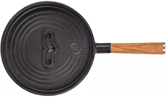 Forged Serveerpannetje Churrasco - Gietijzer / Olijfhout - ø 18 cm