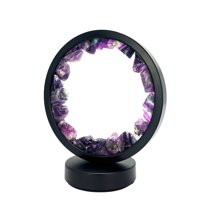 Gleneagles - Circle Earth LED Lamp - Purple Fluorite