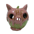 Gleneagles - Dark Matters Stoneware - Pink Gloom Pig - Tealight Holder