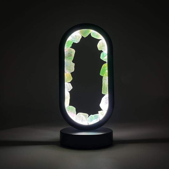 Gleneagles - Oval Earth LED Lamp - Green Fluorite