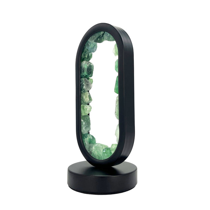 Gleneagles - Oval Earth LED Lamp - Green Fluorite