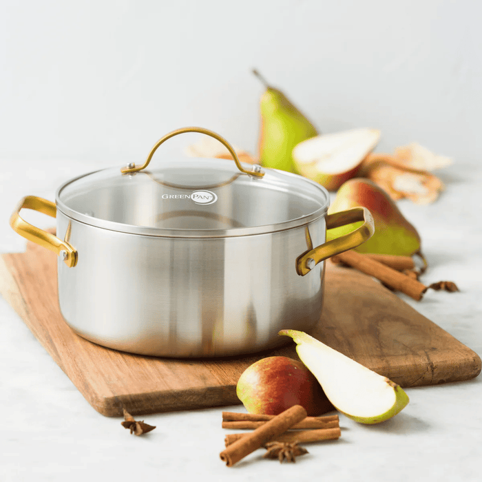 GreenPan Pannenset Padova Reserve 3-delig - Triply - Kookpan ø 20, 24 cm & Steelpan ø 18 cm